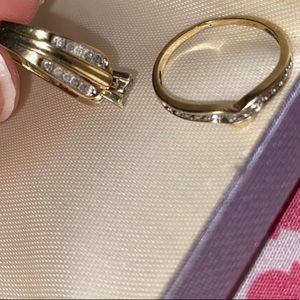 bridal set 10k gold rings